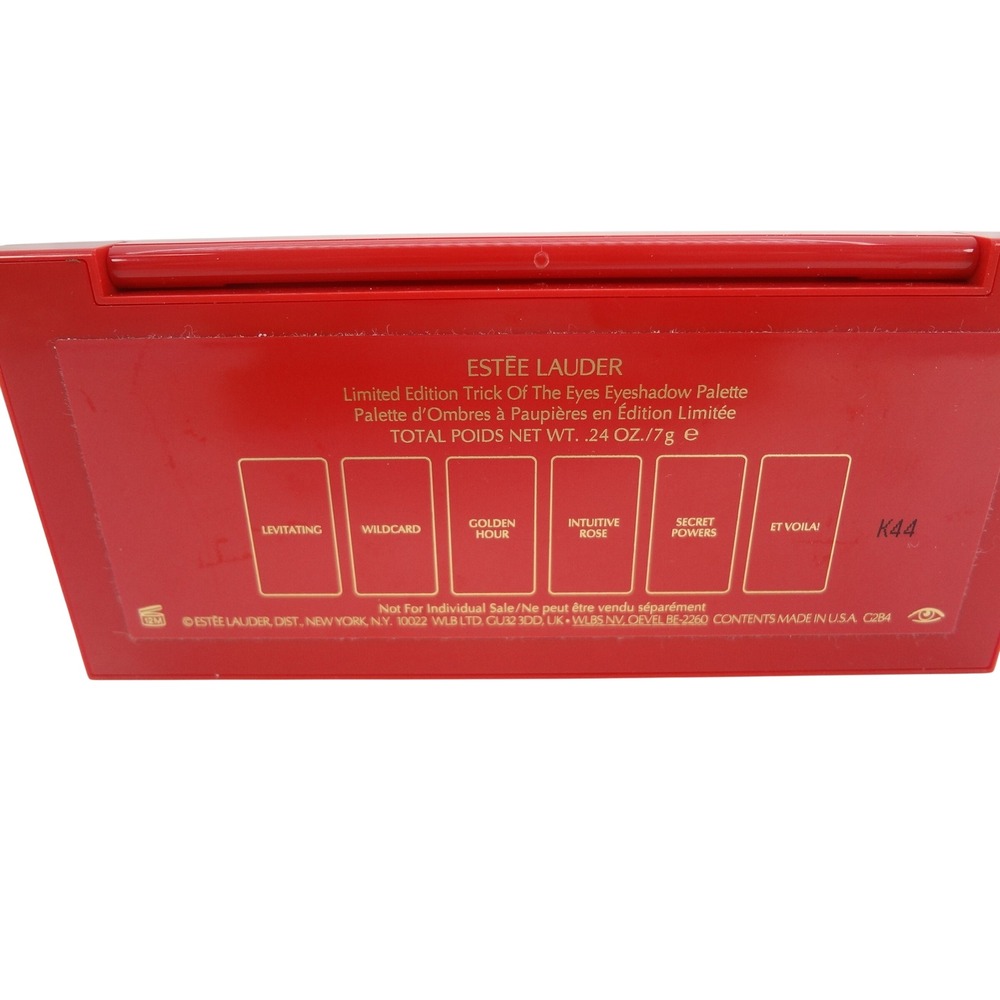 Estee Lauder Trick Of The Eyes Eyeshadow Palette Limited Edition Red Art Deco - Picture 2 of 3